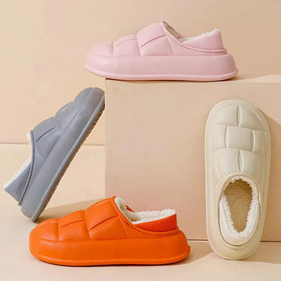 Pantoufles/Chaussons d'Hiver Imperméables pour Femmes - Confort et Chaleur