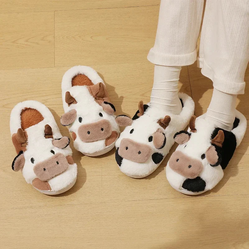 Pantoufles/Chaussons d'Hiver Unisexes - Moo Cozy