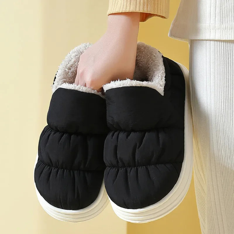 Pantoufles/Chaussons d'Hiver Imperméables pour Hommes - Confort et Chaleur