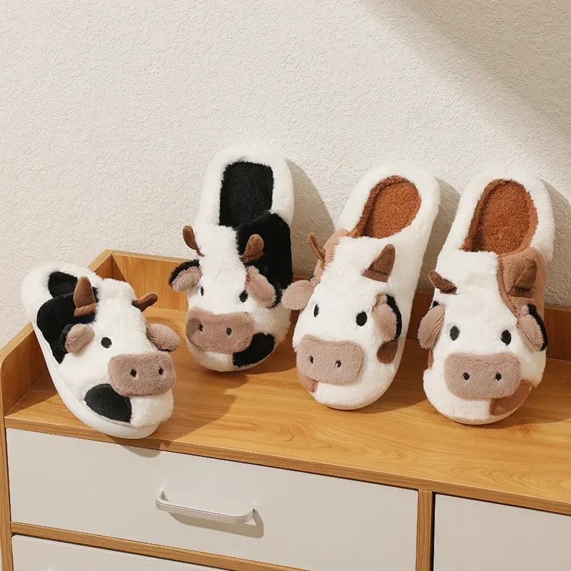 Pantoufles/Chaussons d'Hiver Unisexes - Moo Cozy
