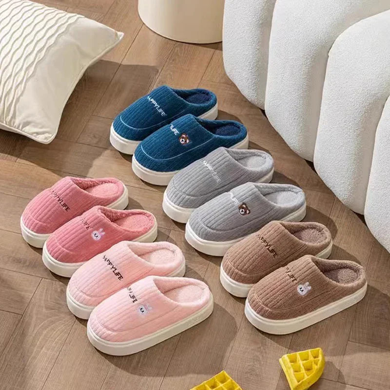 Pantoufles/Chaussons en Coton - Happy Life