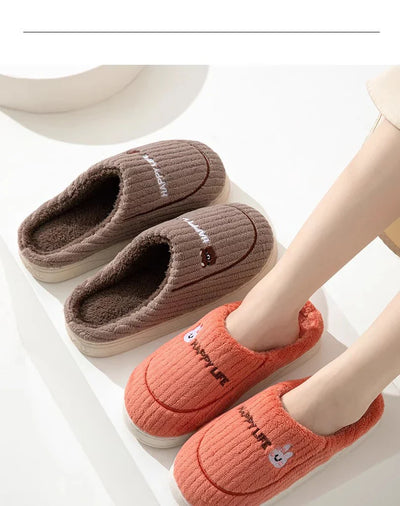 Pantoufles/Chaussons en Coton - Happy Life