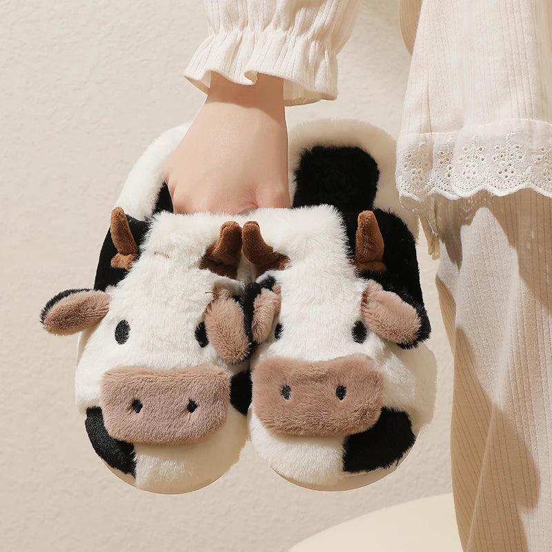Pantoufles/Chaussons d'Hiver Unisexes - Moo Cozy