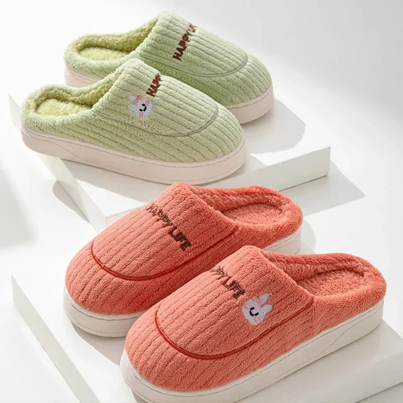 Pantoufles/Chaussons en Coton - Happy Life