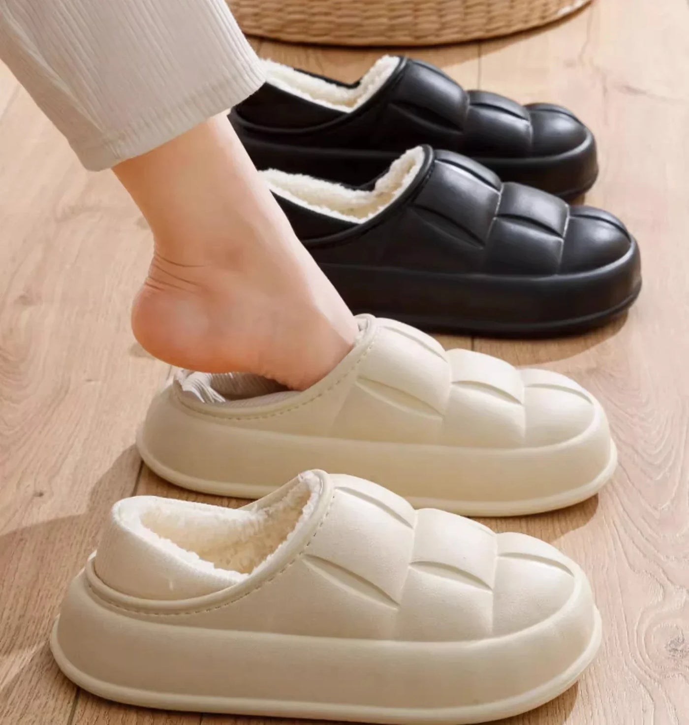 Pantoufles/Chaussons d'Hiver Imperméables pour Femmes - Confort et Chaleur