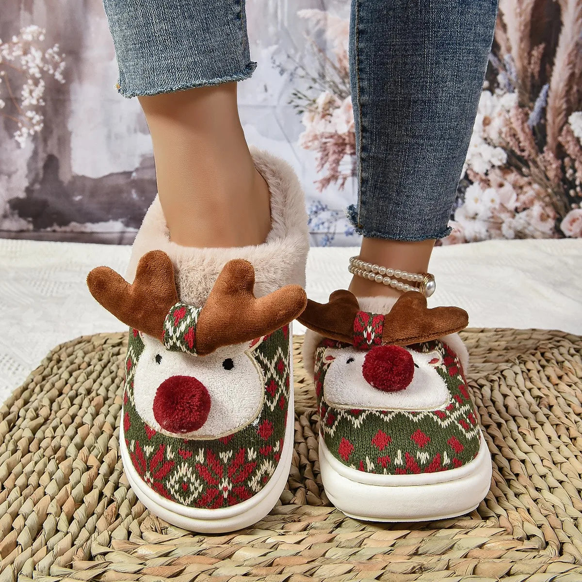 Pantoufles/Chaussons d'Hiver Femmes - Rudolph Cosy