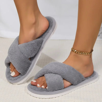 Pantoufles/Chaussons d'Hiver Femmes - Peluche