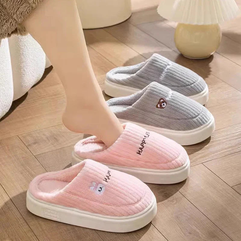 Pantoufles/Chaussons en Coton - Happy Life