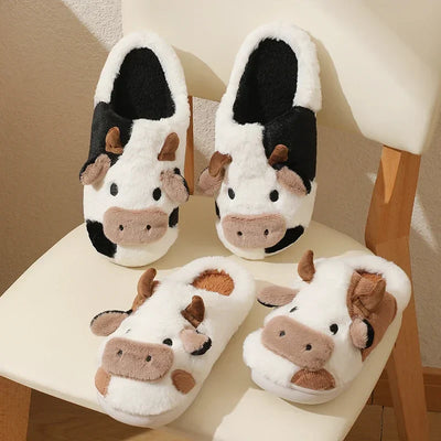 Pantoufles/Chaussons d'Hiver Unisexes - Moo Cozy