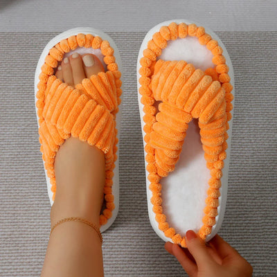 Pantoufles/Chaussons d'Hiver pour Femmes - Velours