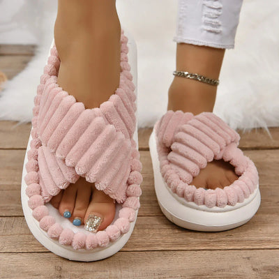 Pantoufles/Chaussons d'Hiver pour Femmes - Velours