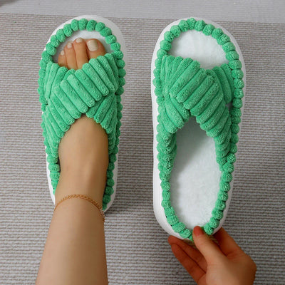 Pantoufles/Chaussons d'Hiver pour Femmes - Velours