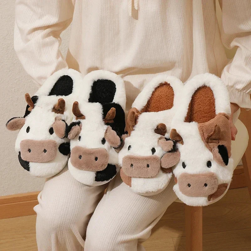 Pantoufles/Chaussons d'Hiver Unisexes - Moo Cozy